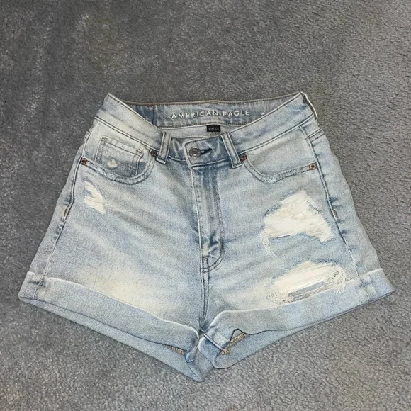 American Eagle Stretch Denim Mom Shorts - Picture 5 of 6